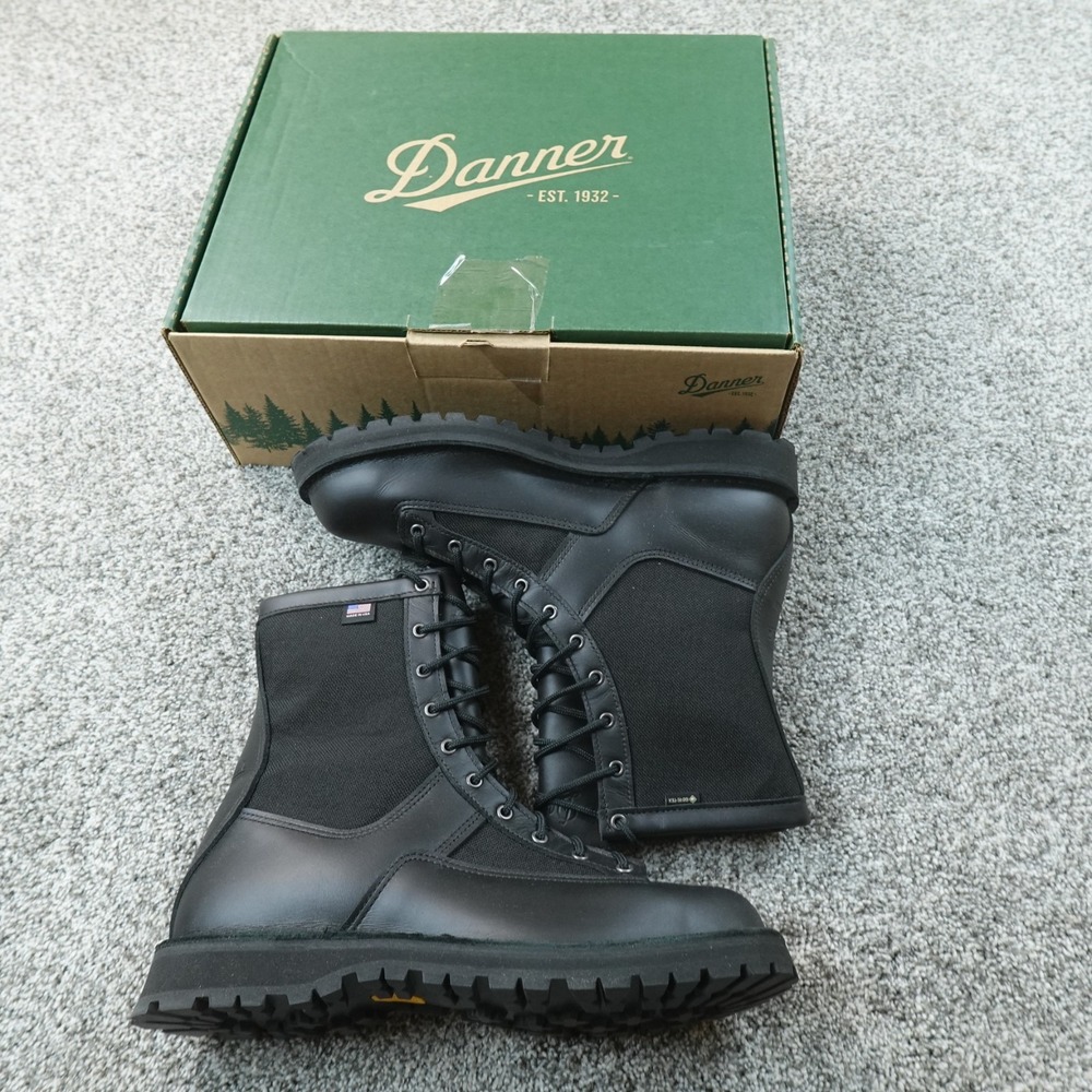 Danner Acadia Boots Mens 13D Black Goretex GTX Work Combat Tactical Vibram 21210